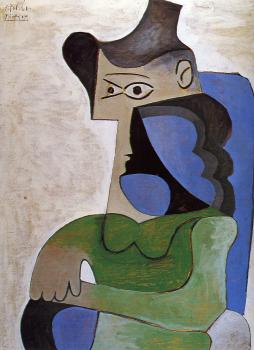 Pablo Picasso : seated woman in a hat II